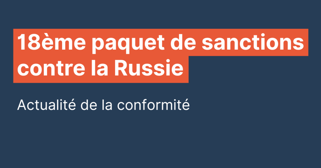 sanctions russie paquet 18