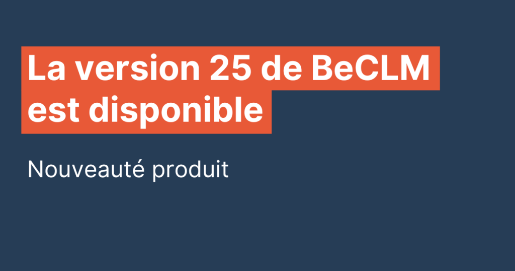 version 25 beclm disponible
