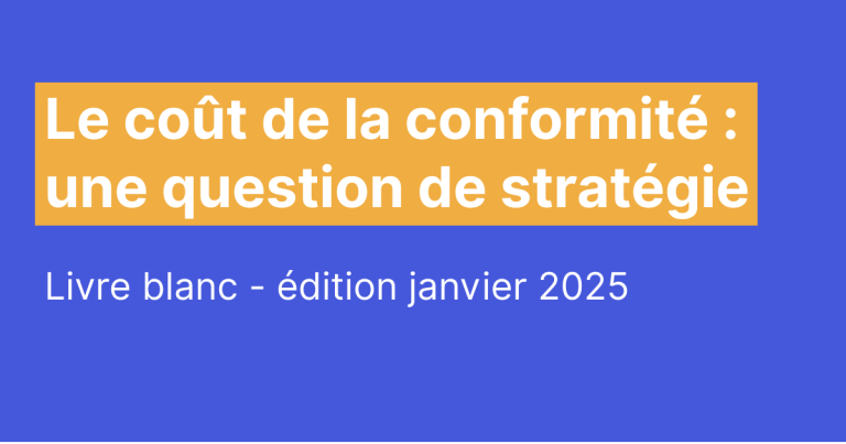 coût conformité stratégie