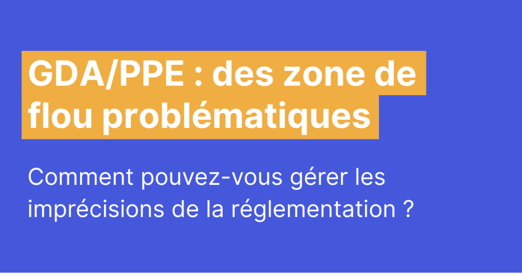 gda ppe problématiques