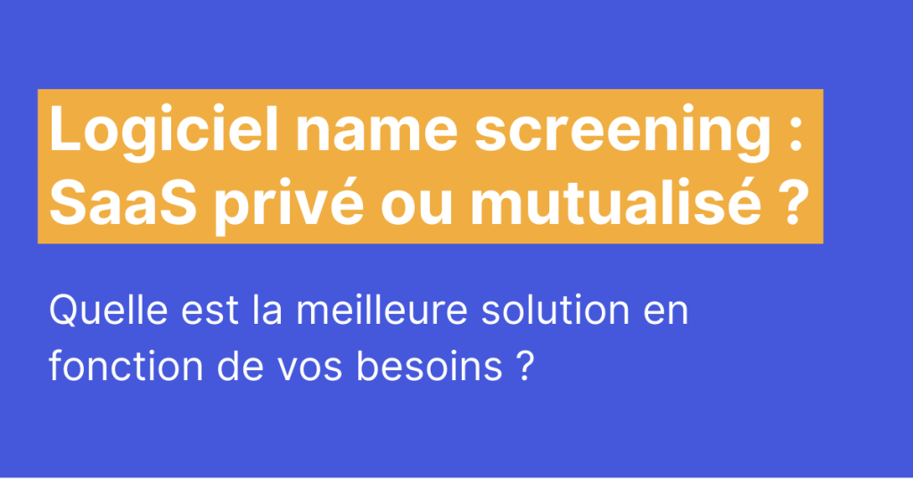 logiciel screening saas