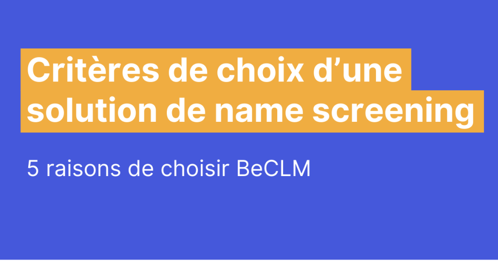 name screening critères pour faire son choix