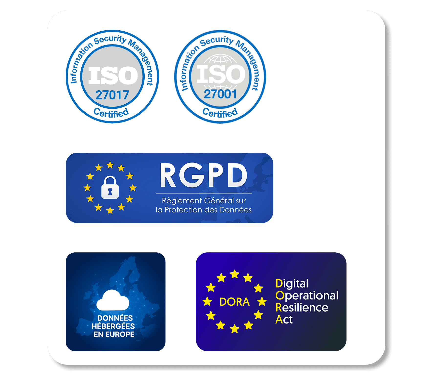 logo conformité iso rgpd et dora