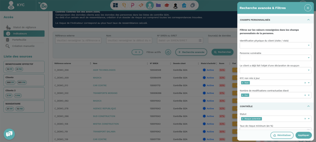 champs personnalisés